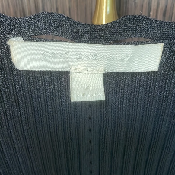 Jonathan Simkhai Black Ribbed Wrap Top Like New! - Picture 7 of 16